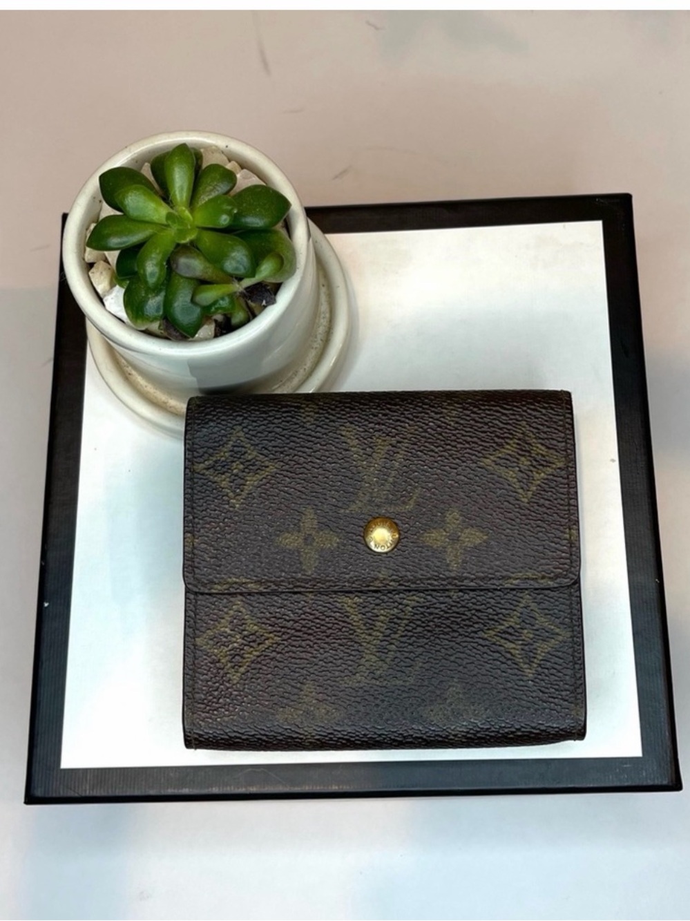 Louis Vuitton Monogram Vintage Compact Bifold Wallet Made‎ in France